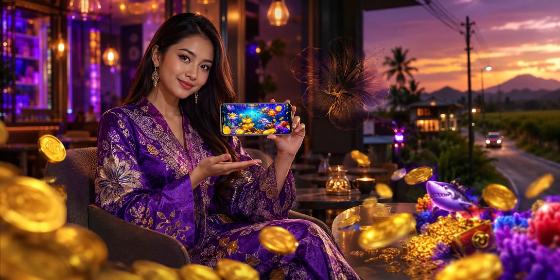 Permainan memancing dalam talian dengan motif batik Malaysia